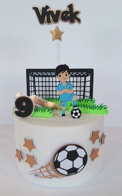 Soccer Player Cake Topper - image1